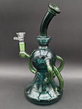 10" Sphere Recycler Bong w/ Color