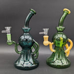 10" Sphere Recycler Bong w/ Color