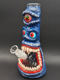 10" Third Eye 3D Monster Mouth Bong