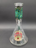 10" Wig Wag Showerhead Beaker Bong-Avernic Smoke Shop