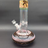 10.5" HVY Glass Worked Wide Base Beaker - Avernic Smoke Shop