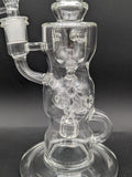 11" Clear Swiss Sphere Recycler Bong-Avernic Smoke Shop