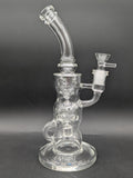 11" Clear Swiss Sphere Recycler Bong-Avernic Smoke Shop