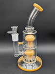 11" Dual 8 Arm Tree Perc Bong w/ Bent Neck