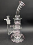 11" Dual 8 Arm Tree Perc Bong w/ Bent Neck