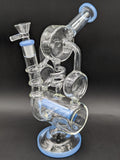 12" Barrel Chamber Coil Recycler Bong