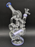 12" Barrel Chamber Coil Recycler Bong