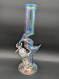 13" Iridescent Double Kinked Bong-Avernic Smoke Shop
