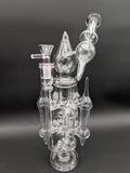 13" Microscope Tower Bong w/ Restriction - Avernic Smoke Shop