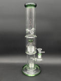 13.5" Dual Matrix Straight Tube Bong-Avernic Smoke Shop