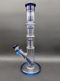 13.5" Phoenix Double Tree Straight Tube Bong