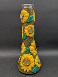 13.5" Sunflower 3D Beaker Bong