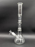 14" Double UFO Perc Ice Catcher Beaker Water Pipe