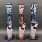 14.5" Sandblasted Holofoil Straight Tube-Avernic Smoke Shop