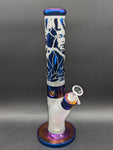 14.5" Sandblasted Holofoil Straight Tube-Avernic Smoke Shop