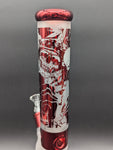 14.5" Sandblasted Holofoil Straight Tube-Avernic Smoke Shop