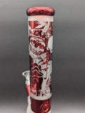 14.5" Sandblasted Holofoil Straight Tube-Avernic Smoke Shop