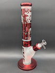 14.5" Sandblasted Holofoil Straight Tube-Avernic Smoke Shop