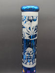 14.5" Sandblasted Holofoil Straight Tube-Avernic Smoke Shop