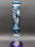 14.5" Sandblasted Holofoil Straight Tube-Avernic Smoke Shop
