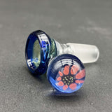 14mm Multi Color Slide w/ UV Flower Handle - LLG