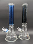 15" Colored Neck Beaker Bong 7mm Thick