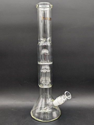 15" Phoenix Beaker w/ Tree and Splash Guard-Avernic Smoke Shop