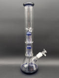 16" Double Tree Color Accent Beaker Bong-Avernic Smoke Shop