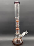 16" Double Tree Color Accent Beaker Bong-Avernic Smoke Shop