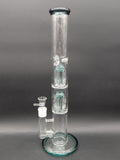 16" Double Tree Color Accent Straight Tube-Avernic Smoke Shop