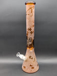 16" Sandblasted Space Puzzle Beaker bong