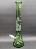 16" Sandblasted Space Puzzle Beaker bong