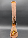 16" Sandblasted Space Puzzle Beaker bong