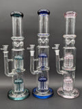 16" Straight Tube w/ Dual 11 Arm Percs