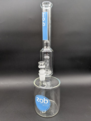 16" Zob Glass Beaker Can Bong w/ UFO Perc - Avernic Smoke Shop