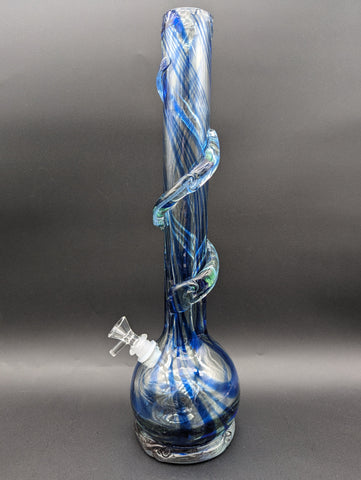 16.5" Wave Bottom Twisting Soft Glass Bong