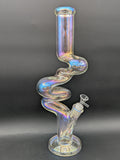 17" Iridescent Multi Kink Bong-Avernic Smoke Shop
