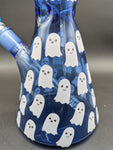 18" Ghostly Glow Beaker Water Pipe