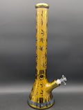 18" Iridescent Weed Leaf Beaker Bongs-Avernic Smoke Shop