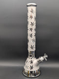 18" Iridescent Weed Leaf Beaker Bongs-Avernic Smoke Shop