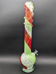 19" Lifted Round Bottom Twisted Tip Soft Glass Water Pipe