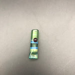 2" Joint/Blunt Holders w/ Infused Silver - By LimboGlass - Green