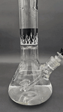 RVD Glass Flaming Zen Beaker Bong-Avernic Smoke Shop