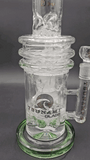 Tsunami Button Double Honeycomb Perc 16" Bong-Avernic Smoke Shop