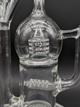 2K Glass 12" Grid Cap Recycler