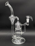 2K Glass 12" Grid Cap Recycler