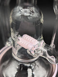 2K Glass 16" Dual Perc Recycler - Pink Cadillac-Avernic Smoke Shop