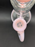 2K Glass 16" Dual Perc Recycler - Pink Cadillac-Avernic Smoke Shop