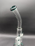 2K Glass 18" Bent Neck Treecycler Bong