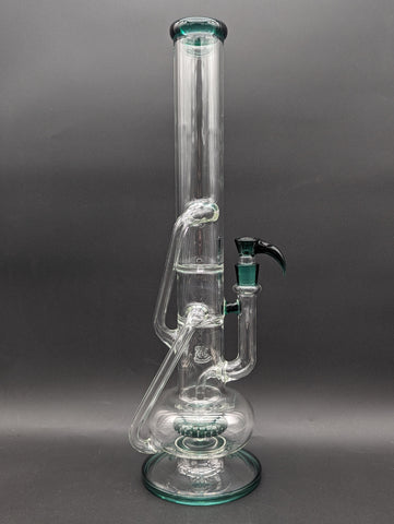 2K Glass 18" Super Showerhead Recycler Bong-Avernic Smoke Shop